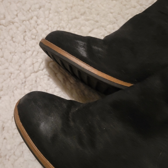 WOMENS SONOMA GOODS FOR LIFE SUEDE ANKLE BOOTS BLACK SIZE 8.5 - Picture 12 of 15